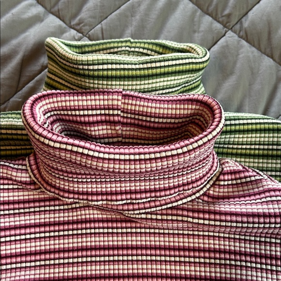 2 Striped Turtleneck Sweater - Picture 3 of 7